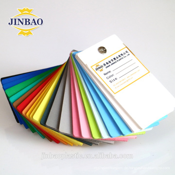 JINBAO kunststoff schaum 3d print board 18mm pvc schaumstoffplatten möbel